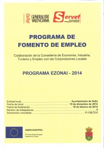 Programa Foment d'Ocupació (EZONAI-2014)